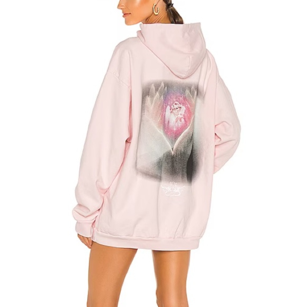 Boys Lie Pink Hoodie with Heart Design Women’s Small